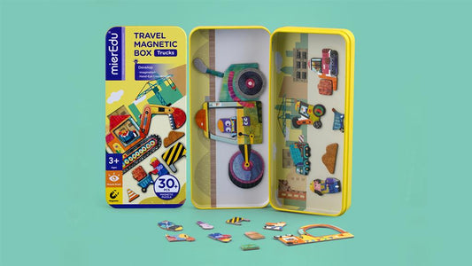 Boîte De Puzzle Magnétique - Camions