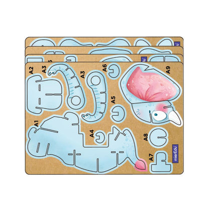 Puzzle 3D Construction - Eléphant D'Afrique