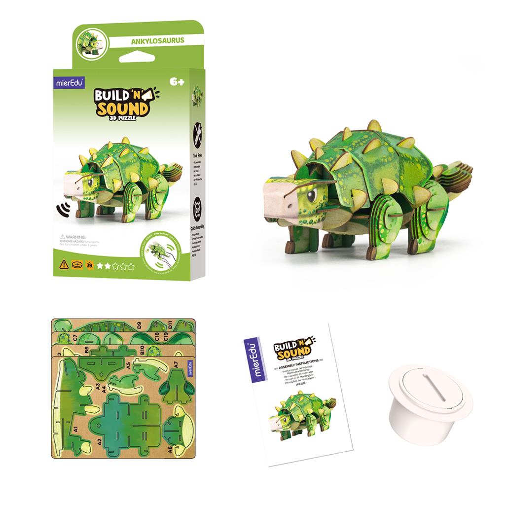 Puzzle 3D Construction - Ankylosaure