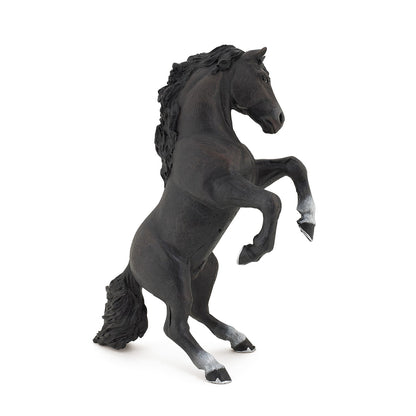 Figurine Cheval cabré noir