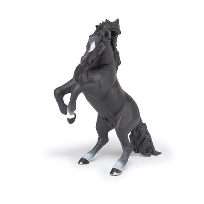 Figurine Cheval cabré noir