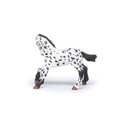 Figurine Poulain appaloosa noir Papo - cheval