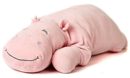 Coussin Hippopotame rose