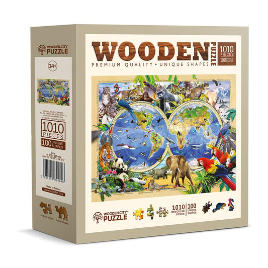Puzzle - Carte du règne animal