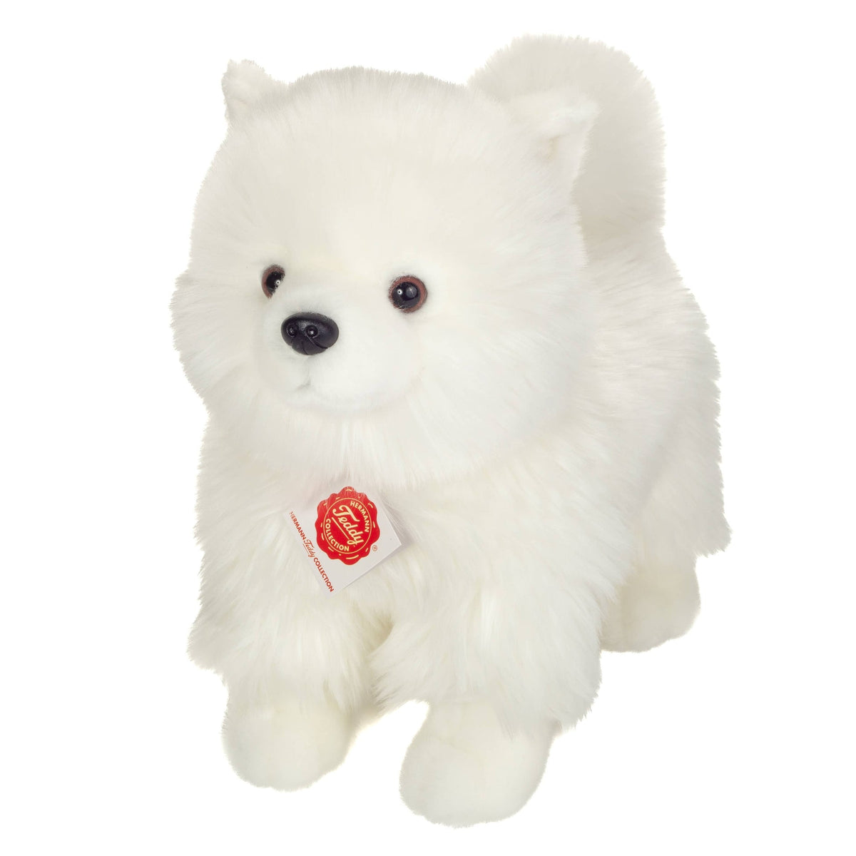 Peluche Spitz Blanc Debout – 35 cm - Teddy Hermann