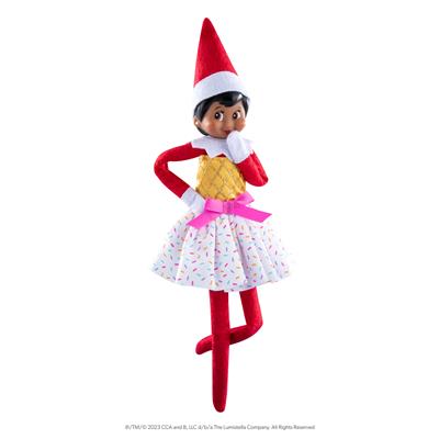 The Elf on the Shelf Claus Couture: ROBE DE FÊTE CRÈME GLACÉE, 23x10 cm, set de vêtement pour lutin scout, 3+