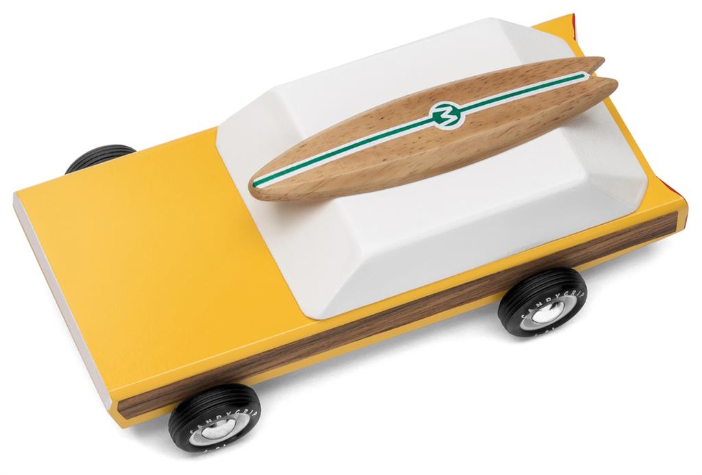 Voiture en Bois Candycar World - Break avec Planche de Surf