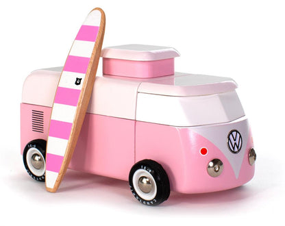 Voiture en Bois Candycar World - Van de Plage Rose
