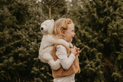 Sac à dos Peluche Enfant ours polaire