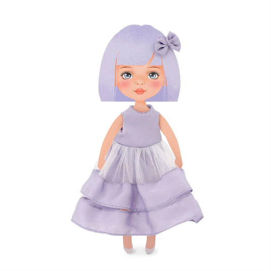 Ensemble de vêtements : robe violette, 28 cm