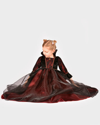 Robe Reine Vampire Deluxe 110-116 cm 4-6 ans