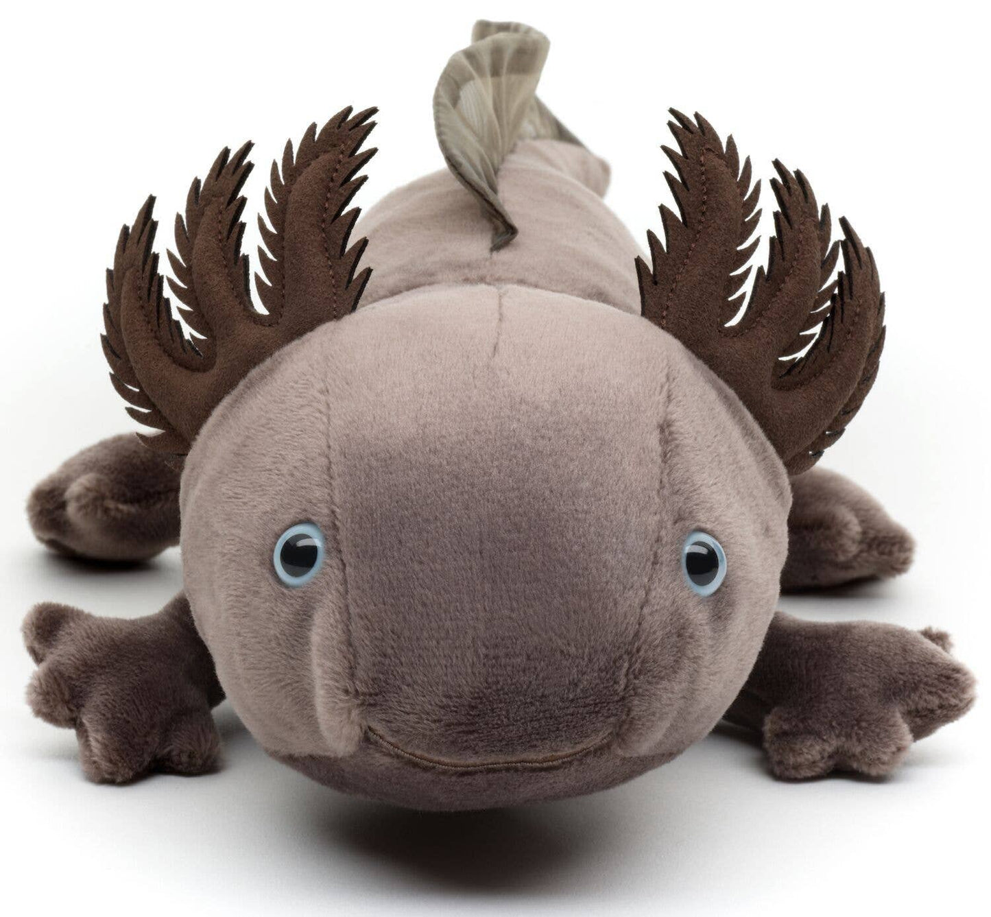 Peluche original axolotl marron-gris Uni Toys