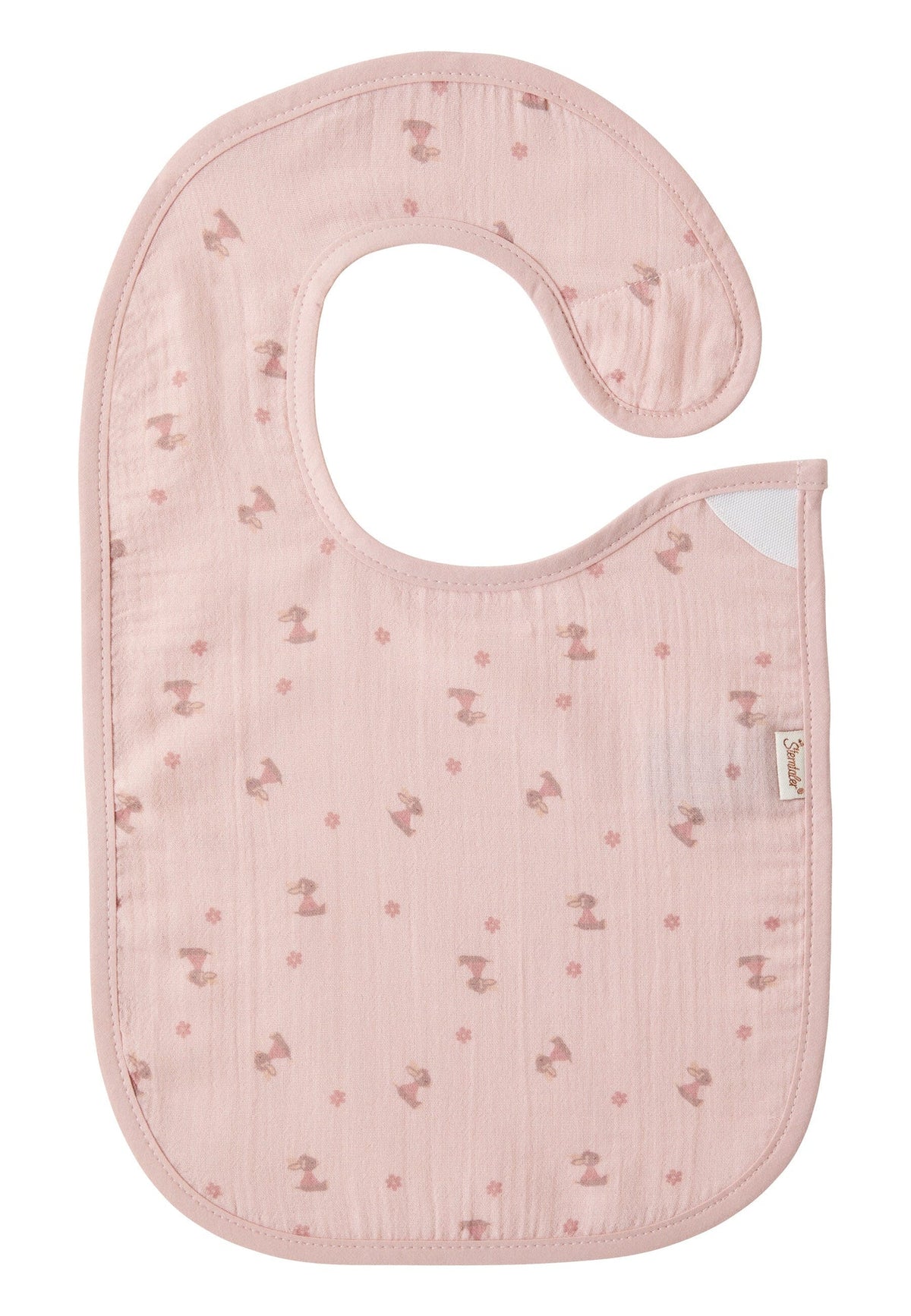 Bavoir Âne Emmi Girl en mousseline - rose – vue 3