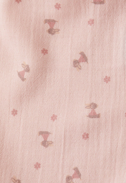 Bavoir Âne Emmi Girl en mousseline - rose – vue 4