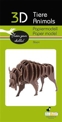 Modèle En Papier 3D - Bison