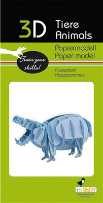 Modèle En Papier 3D - Hippopotame