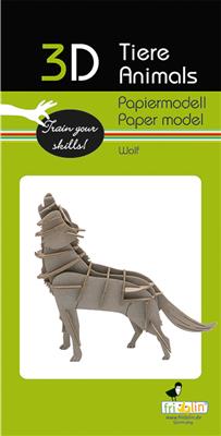 Modèle En Papier 3D - Loup