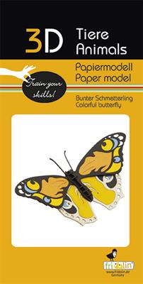 Modèle En Papier 3D - Papillon