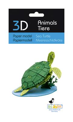 Modèle En Papier 3D - Tortue de Mer