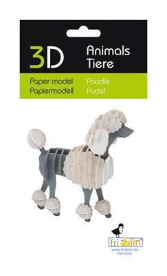 Modèle En Papier 3D - Caniche
