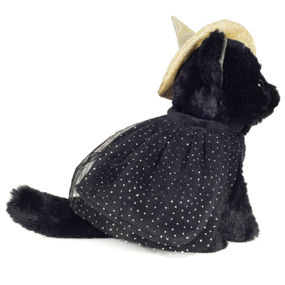 Peluche Chat Noir d'Halloween