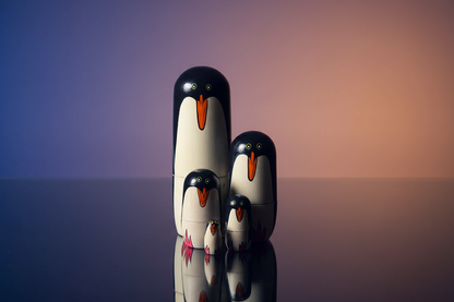 Poupée Russe Pingouin