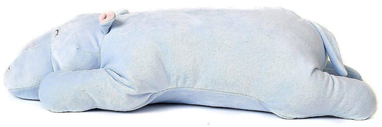 Coussin Hippopotame bleu clair