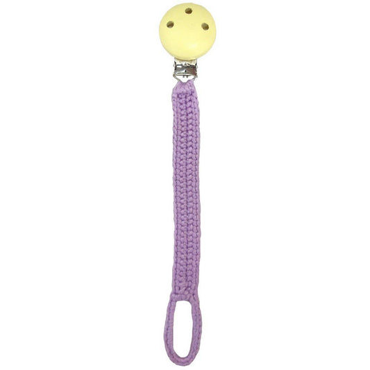 Attache-tétine au Crochet - Violet clair