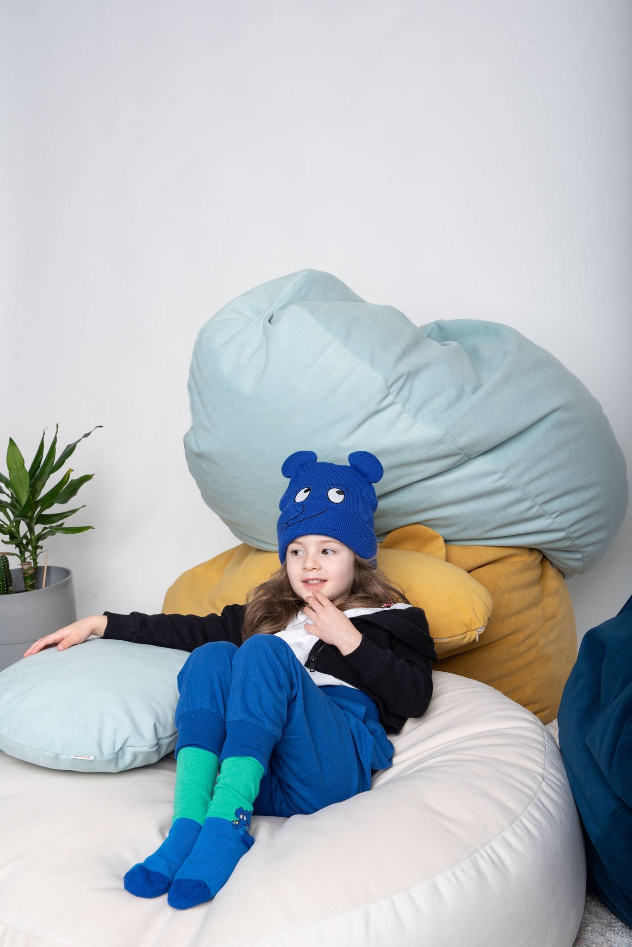 Bonnet Enfant L'éléphant bleu