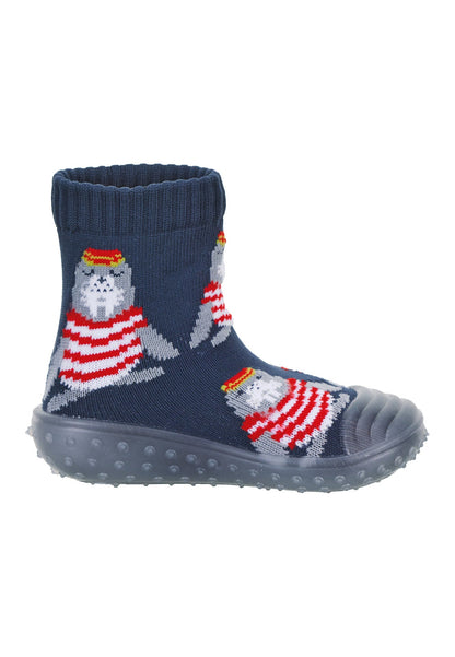 Chaussettes aventure Phoque - bleu marine – vue 2