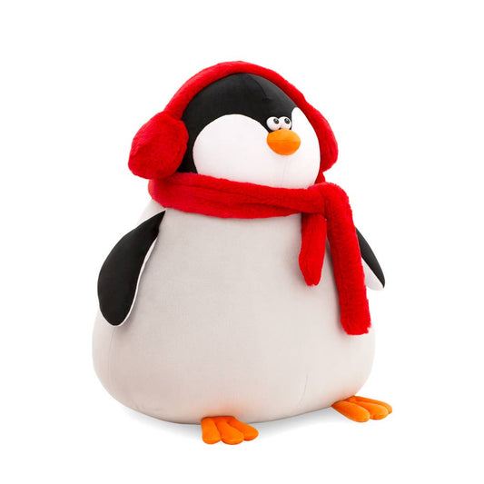 Peluche Orange Life Pingouin avec écharpe (50cm)