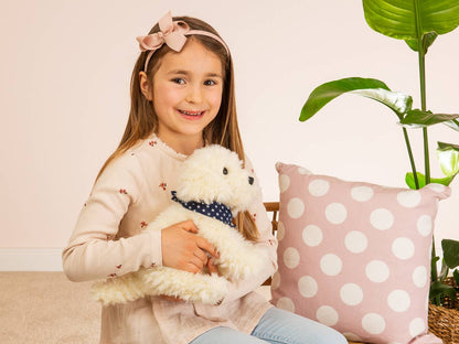 Peluche Labradoodle assis