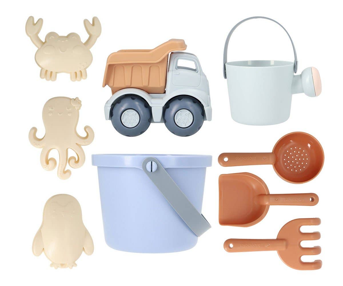 Ensemble de Jouets de Plage seau Bleu