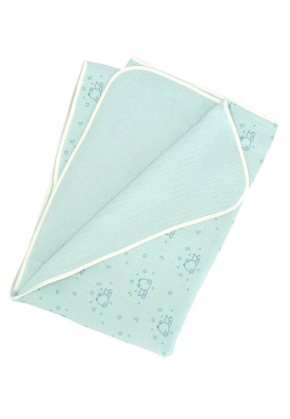 Couverture bébé Ourson en mousseline - 120 x 120 cm – vue 3
