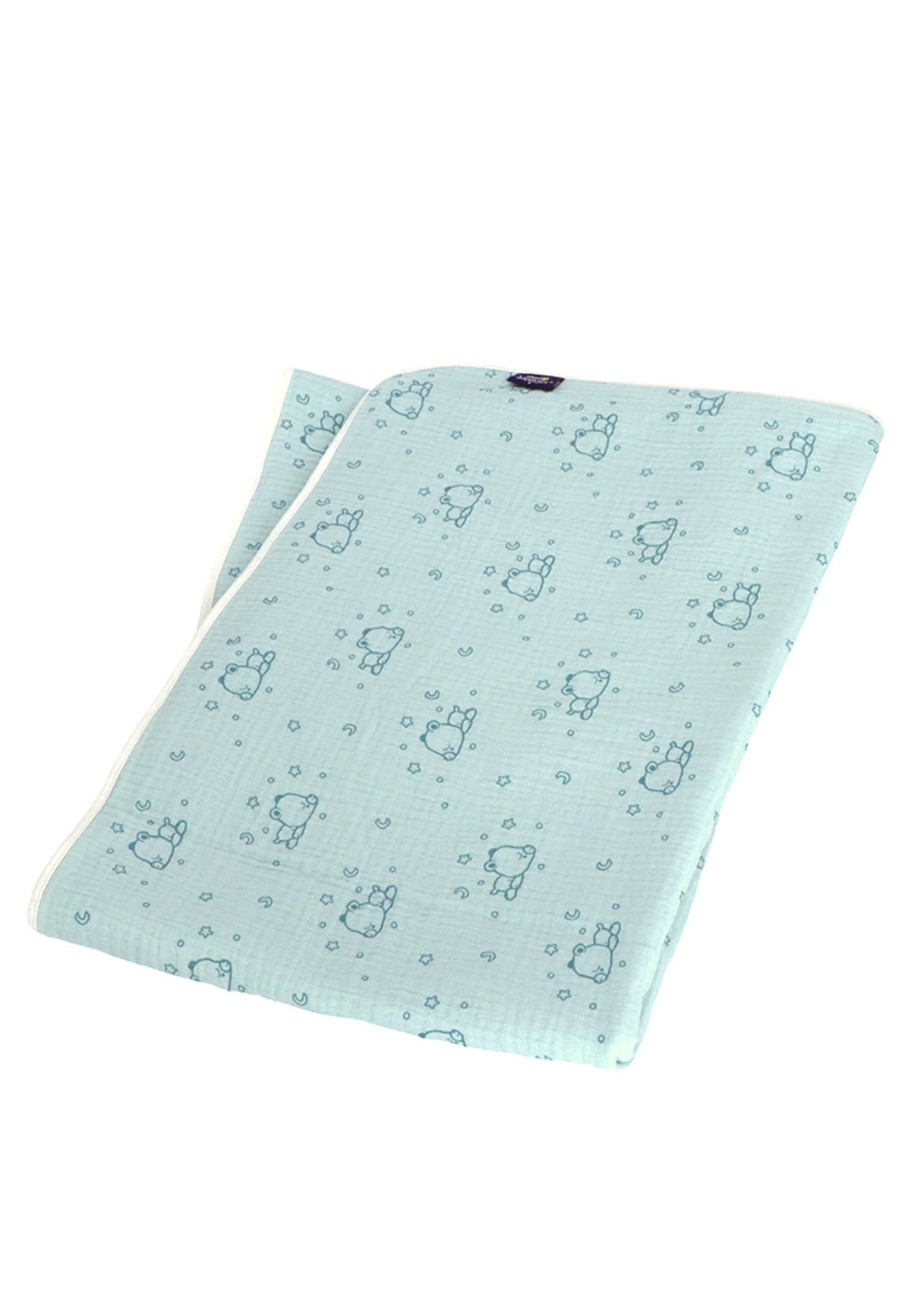Couverture bébé Ourson en mousseline - 120 x 120 cm – vue 2