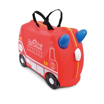 Trunki Ride-on: VOITURE DE POMPIER Frank 46x30x21cm, emballage polyglotte, empilable, emballé à l'unité dans une boite VPC, 3+