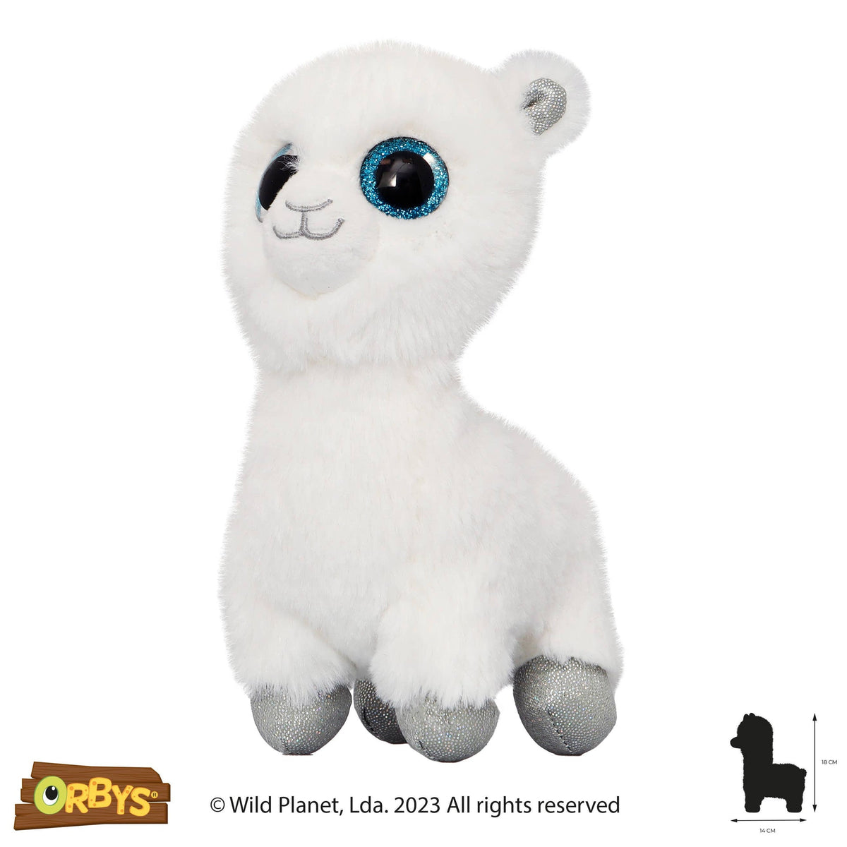 Peluche Orbys Alpaga blanc