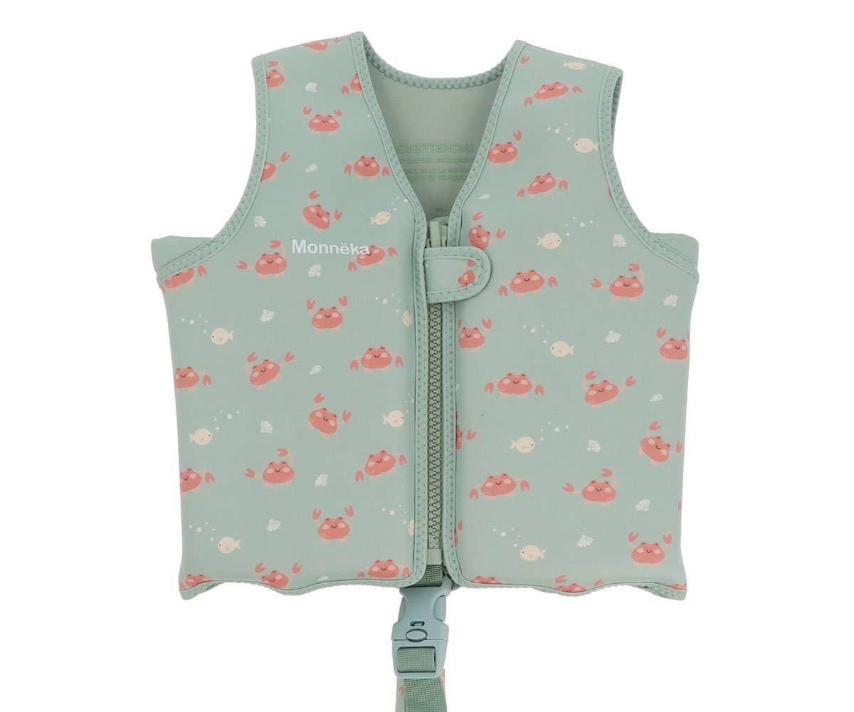 gilet de flottaison dapprentissage pour enfants crabes monneka