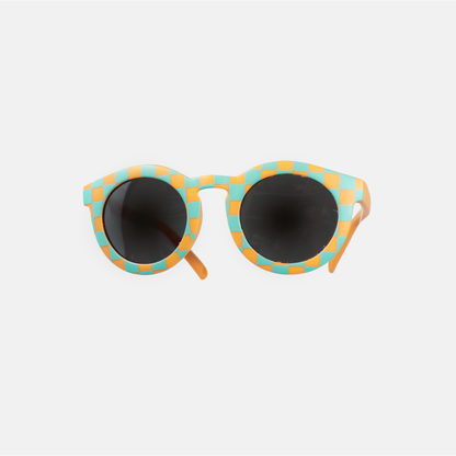 Lunettes de soleil Enfant Hop'Pop – CAT 3 – Matchy Vichy Bleu