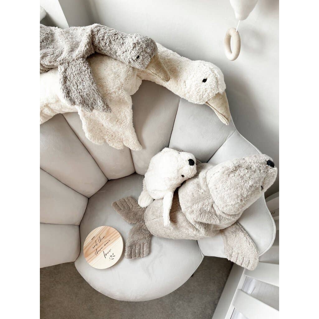 Animal en peluche Oie petite | gris