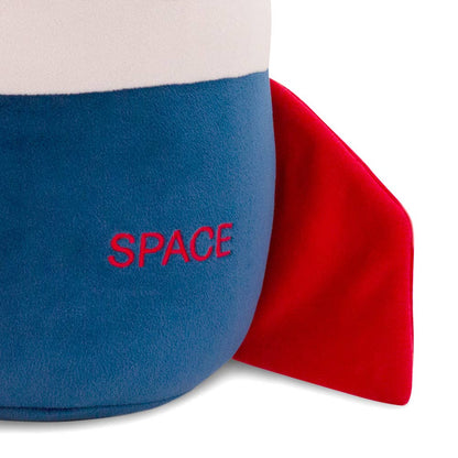 Coussin peluche fusée 35 cm
