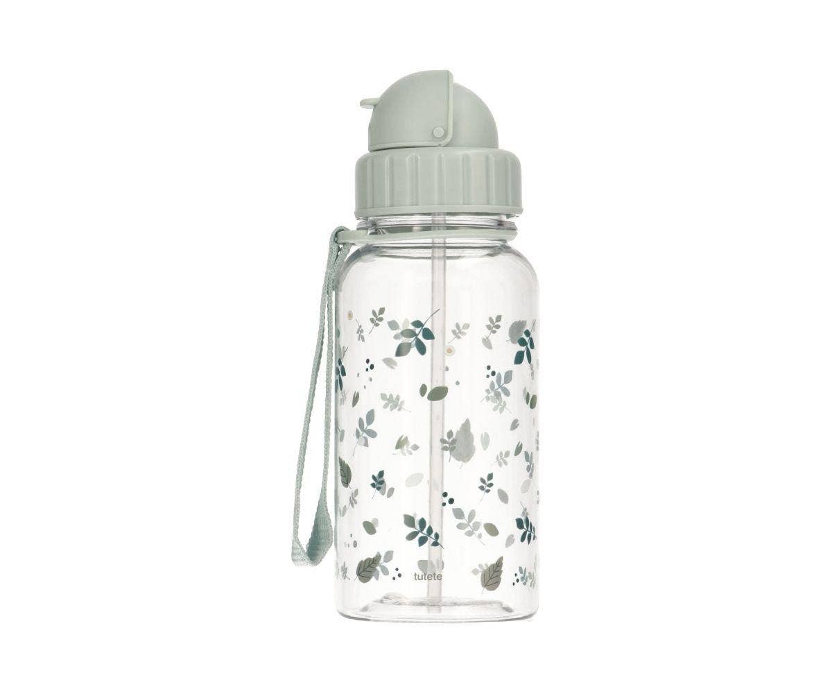 Bouteille Plastique Feuilles Couleur Sauge