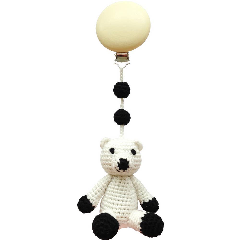Accroche Poussette Ours Polaire - Blanc