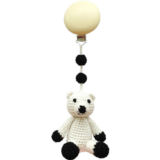 Accroche Poussette Ours Polaire - Blanc