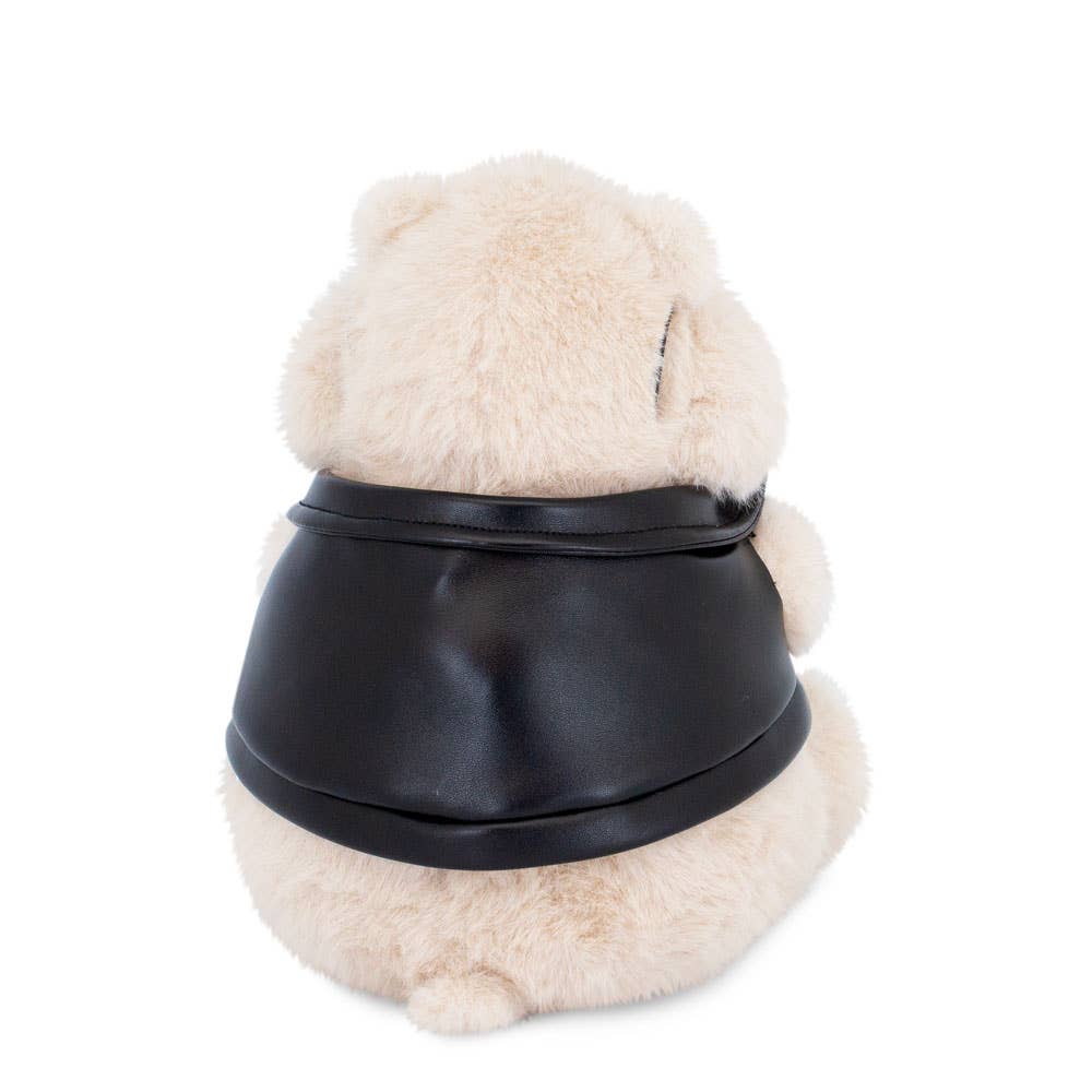 Peluche Hamster avec veste en cuir