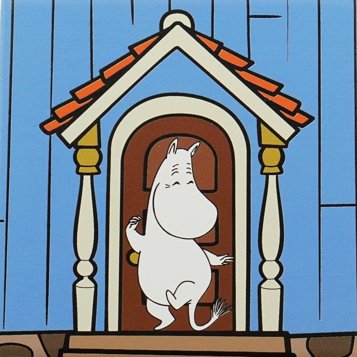 Lot de 4 sous-verres céramique Moomin - maison