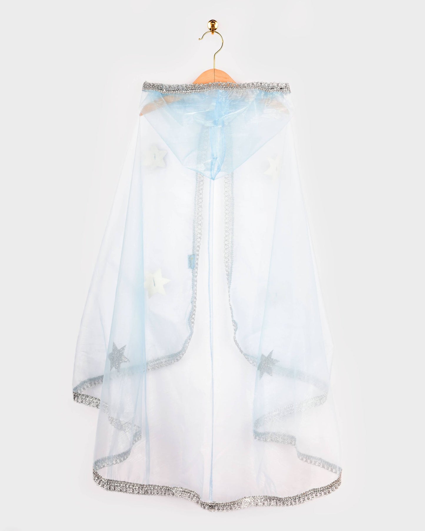 Organza bleu Cape Princess 98-128 cl 3-8 ans