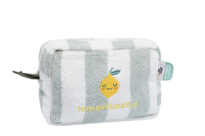 Trousse de toilette éponge Lola Citron