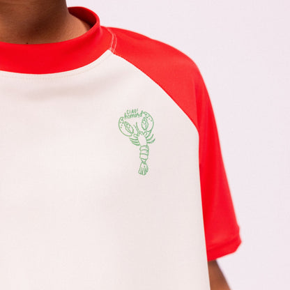 Swimming T-Shirt Short Sleeves - Red - Catch Of The Day