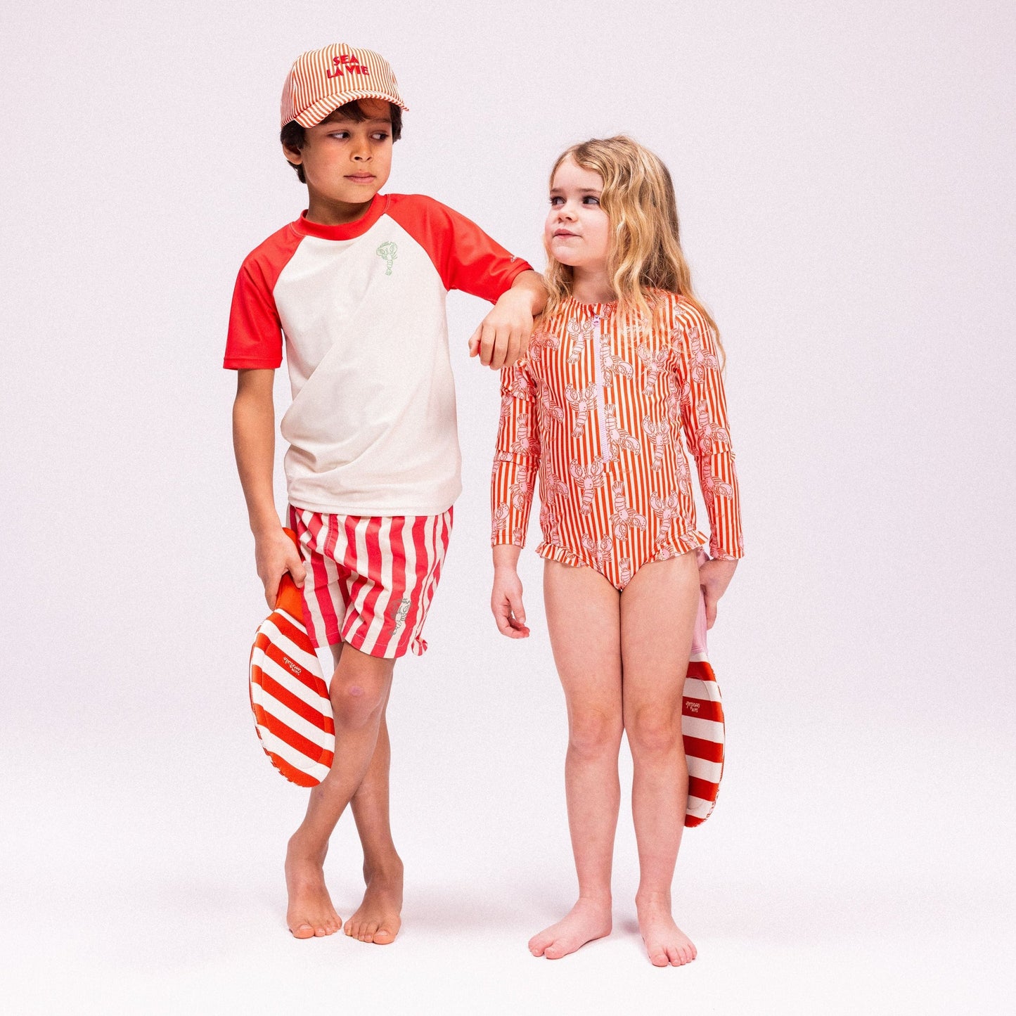 Swimming T-Shirt Short Sleeves - Red - Catch Of The Day